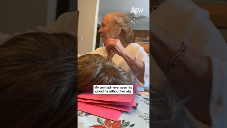 My son had never seen his grandma without her wig