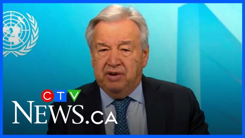 ‘Peace must prevail’: UN secretary general calls on leaders to choose justice for humanity