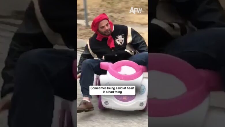 Sometimes being a kid at heart is a bad thing