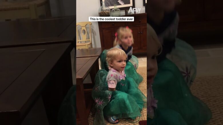 This is the coolest toddler ever