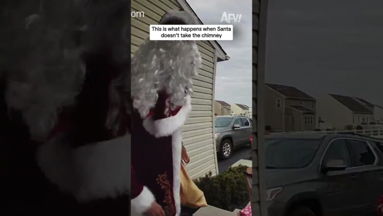 This is what happens when Santa doesn’t take the chimney