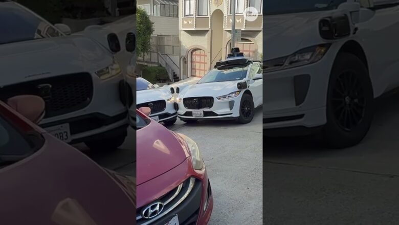 Three Waymo cars halt traffic on San Francisco street