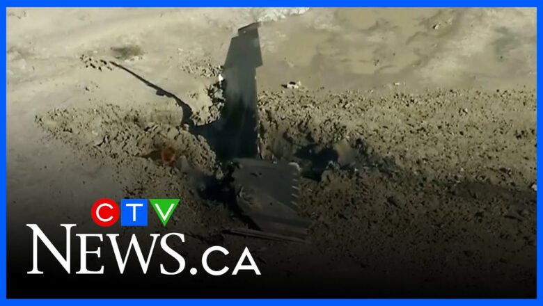 U.S. Air Force pilot ejects from F-16 fighter jet that crashed during training session