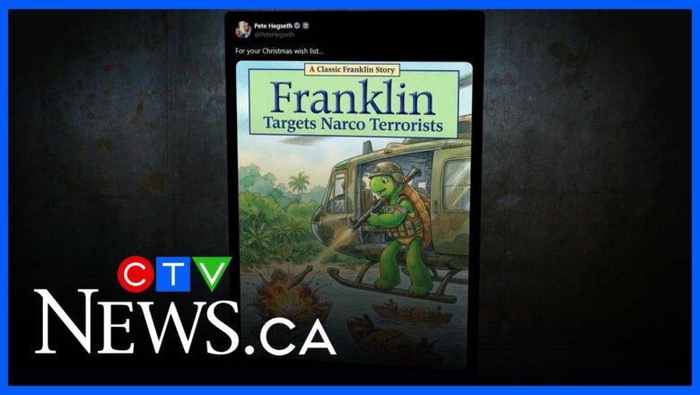 U.S. Defence Secretary turned ‘Franklin goes to school’ into ‘Franklin Targets Narco Terrorists’