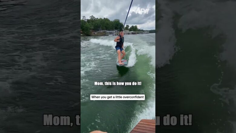 When you get a little overconfident