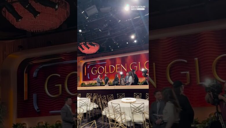 Behind the scenes: Golden Globes prep with Nikki Glaser and ballroom