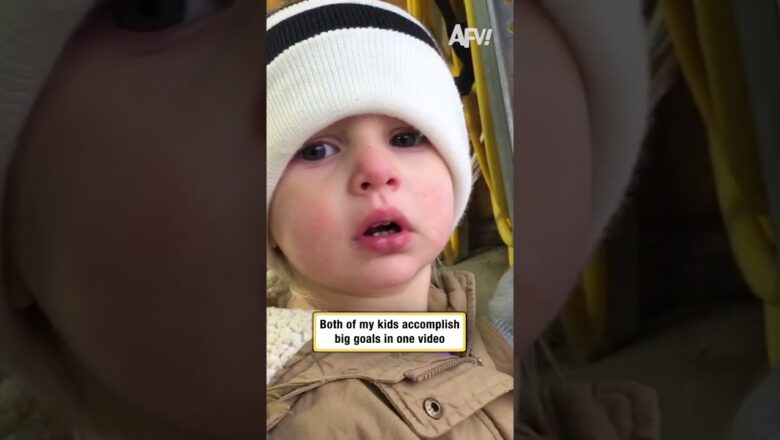 Both of my kids accomplish big goals in one video