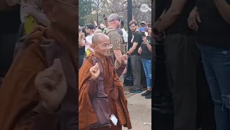 Buddhist monks make 2,000+ journey for peace across the country