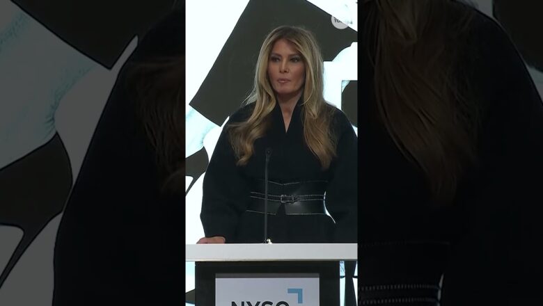 First Lady Melania Trump promotes her movie at NY stock exchange