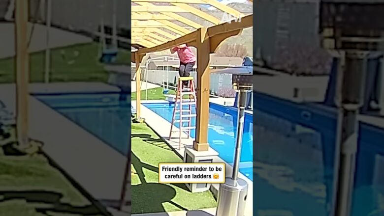 Friendly reminder to be careful on ladders 🤗