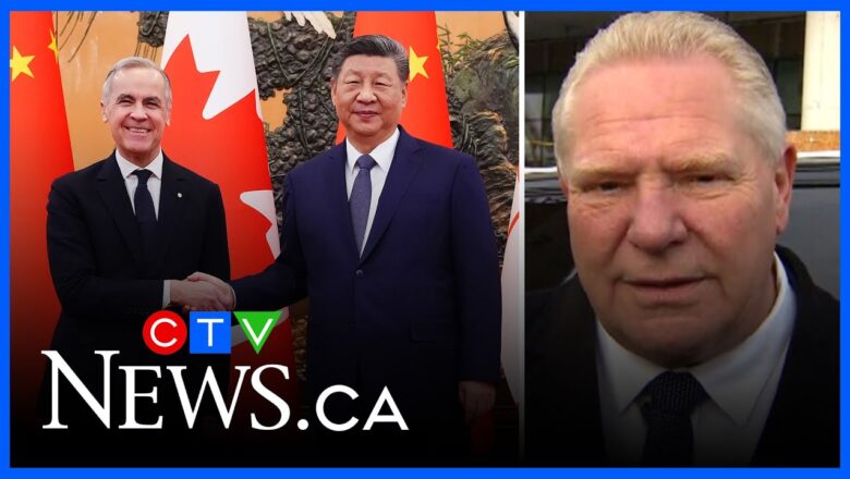 ‘Going to be terrible’ | Premier Ford reacts to PM Carney allowing Chinese EVs