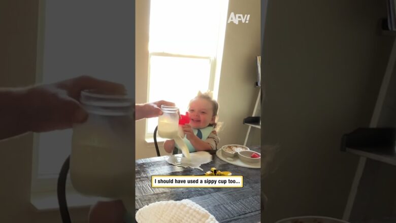 I should have used a sippy cup too…