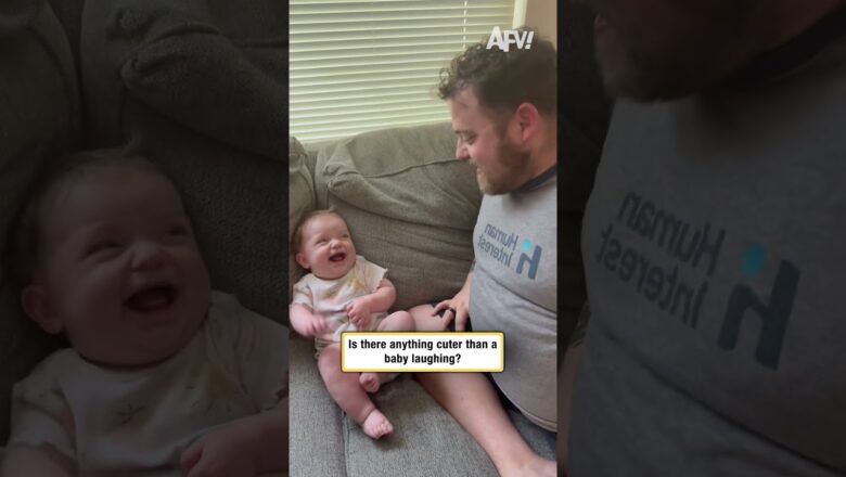 Is there anything cuter than a baby laughing?