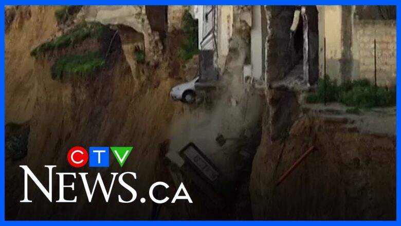 Large landslide in Sicily forces more than 1,500 people to evacuate homes