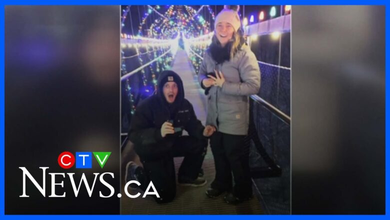 Man proposes to girlfriend on bridge – and then drops the ring 30 meters down