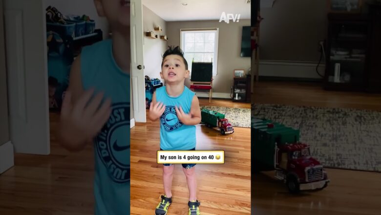 My son is 4 going on 40 😂