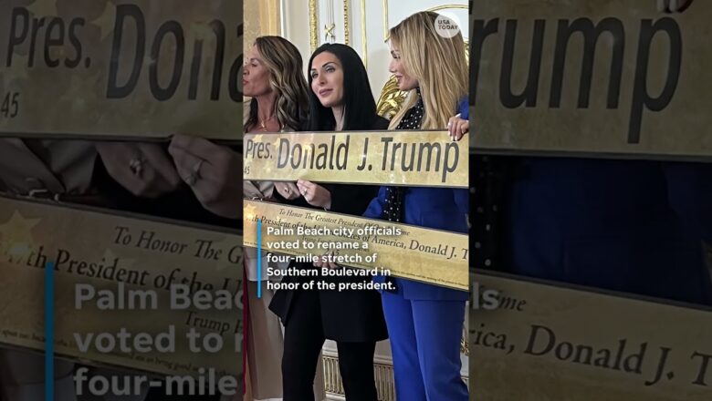 ‘President Donald J. Trump Boulevard’ officially unveiled in Florida