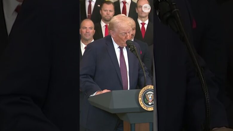 President Trump congratulates Florida Panthers after Stanley Cup win