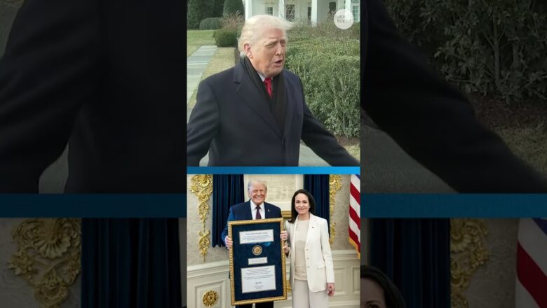 President Trump says he will keep Machado’s 2025 Nobel Peace Prize