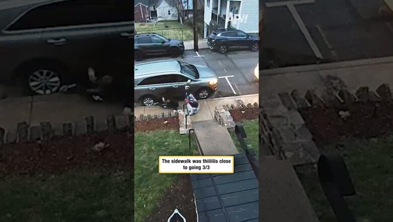 The sidewalk was thiiiiiis close to going 3/3