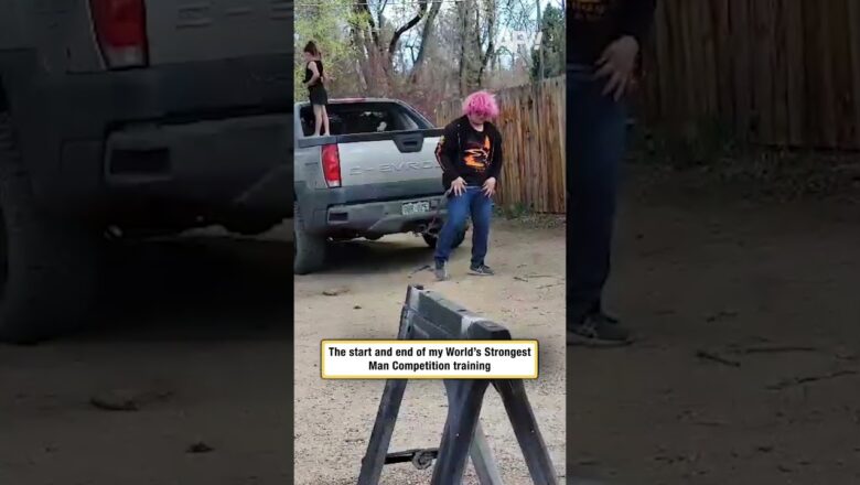 The start and end of my World’s Strongest Man Competition training