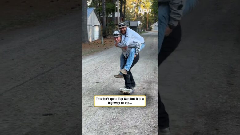 This isn’t quite Top Gun but it is a highway to the…