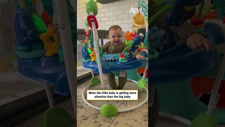 When the little baby is getting more attention than the big baby