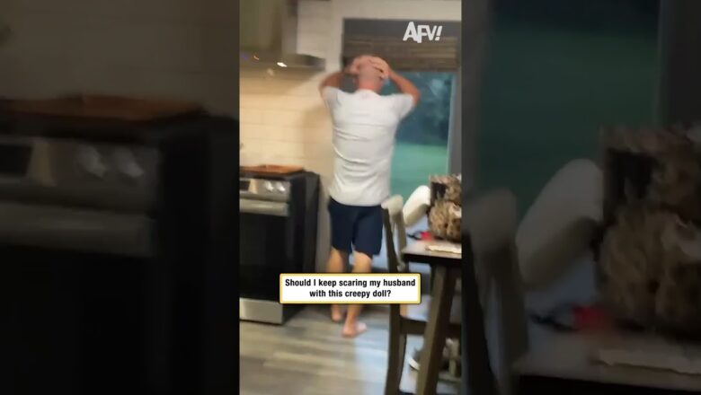 AFV Short Form 020926 Clip 13 To be fair that doll is nightmare fuel 🧟‍♀️ #afv #prank #funnyvideos