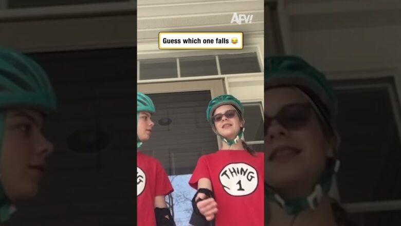 Guess which one falls 😂