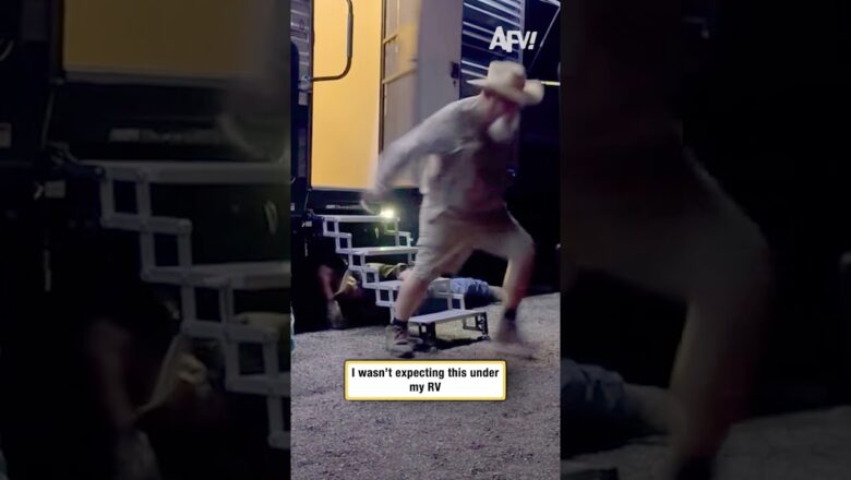 I wasn’t expecting this under my RV