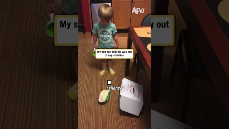 My son can talk his way out of any situation