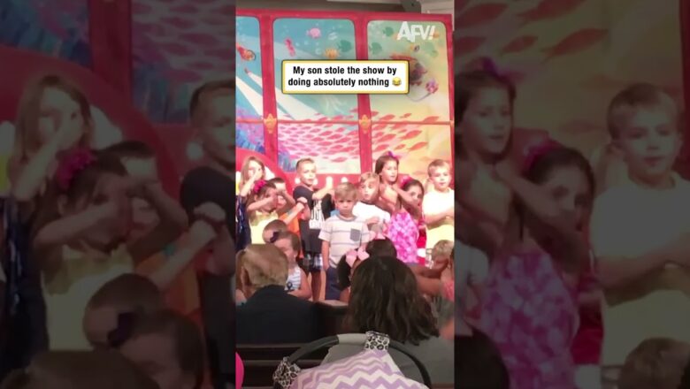 My son stole the show by doing absolutely nothing 😂