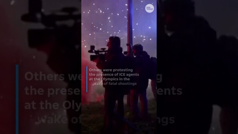 Police use tear gas, water canons on protesters near Winter Olympics