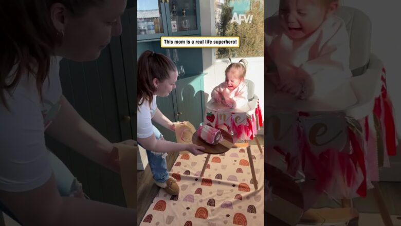 This mom is a real life superhero!