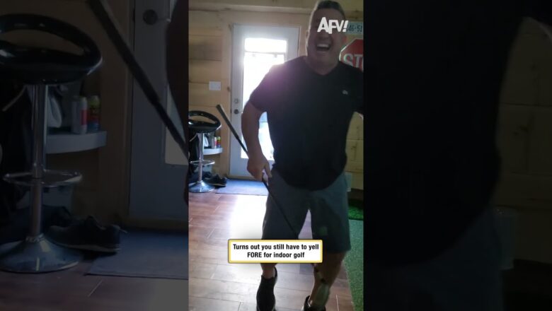 Turns out you still have to yell FORE for indoor golf