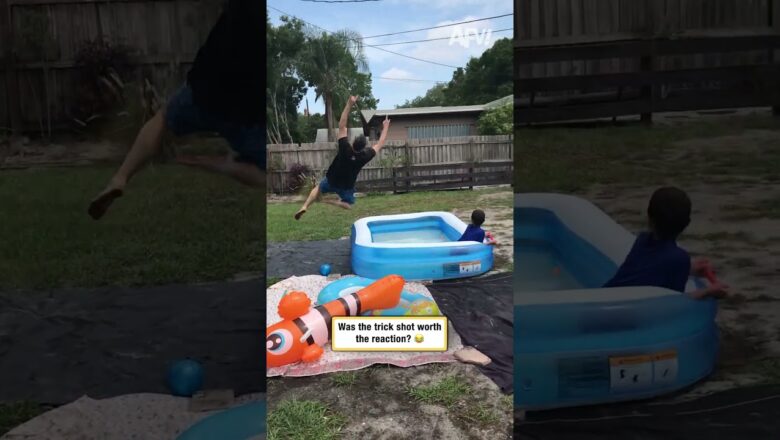 Was the trick shot worth the reaction? 😂