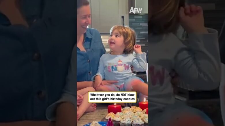 Whatever you do, do NOT blow out this girl’s birthday candles