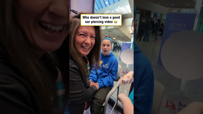 Who doesn’t love a good ear piercing video 😂