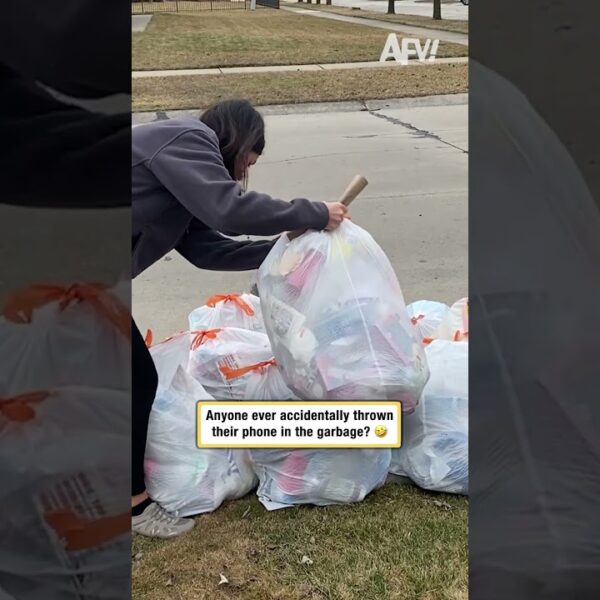 Anyone ever accidentally thrown their phone in the garbage? 🤣