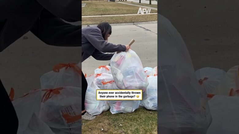 Anyone ever accidentally thrown their phone in the garbage? 🤣