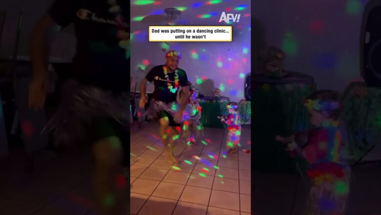 Dad was putting on a dancing clinic… until he wasn’t