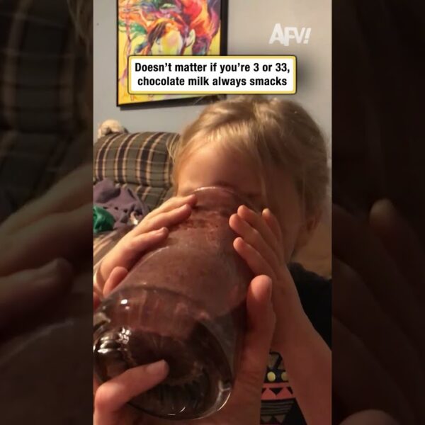 Doesn’t matter if you’re 3 or 33, chocolate milk always smacks