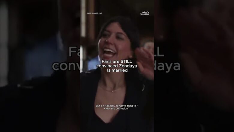 Fans CONVIENCED Zendaya and Tom are Married after her Kimmel Live! Appearance