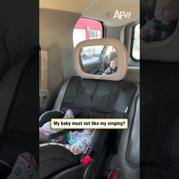 My baby must not like my singing?