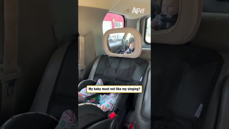 My baby must not like my singing?