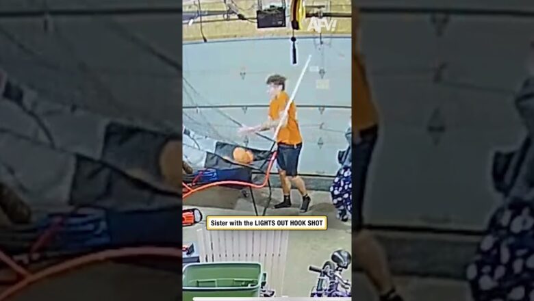 Sister with the LIGHTS OUT HOOK SHOT