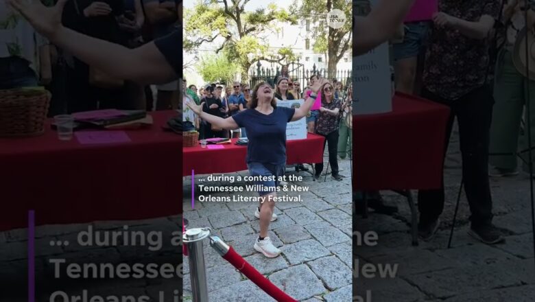 ‘Stella!’ Literary lovers try to outshout the competition. See the video.