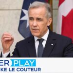 Why has there been a shift in PM Carney’s messaging on the situation in the Middle East?