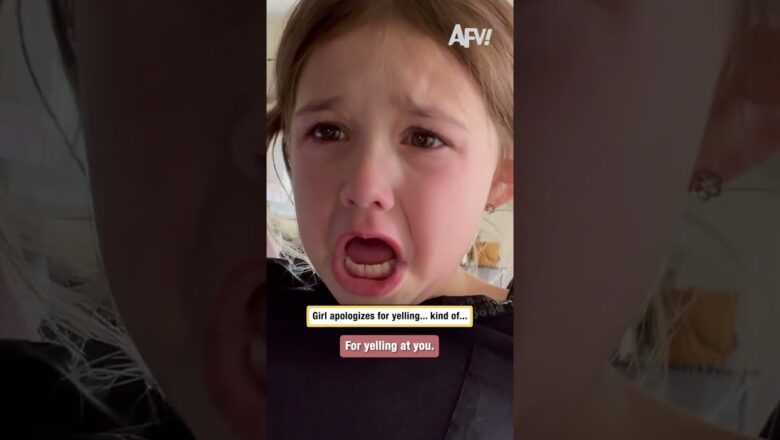 Girl apologizes for yelling… kind of…