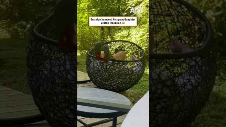 Grandpa humored his daughter a little too much 😅